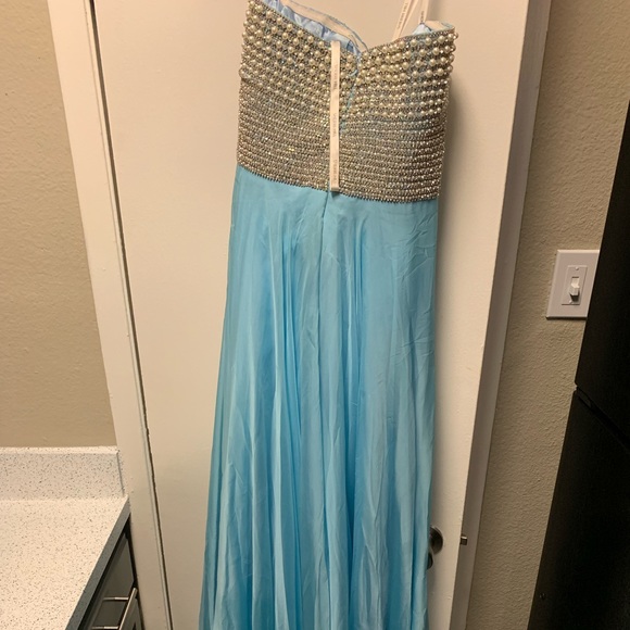 Ice blue prom dress - Picture 3 of 3